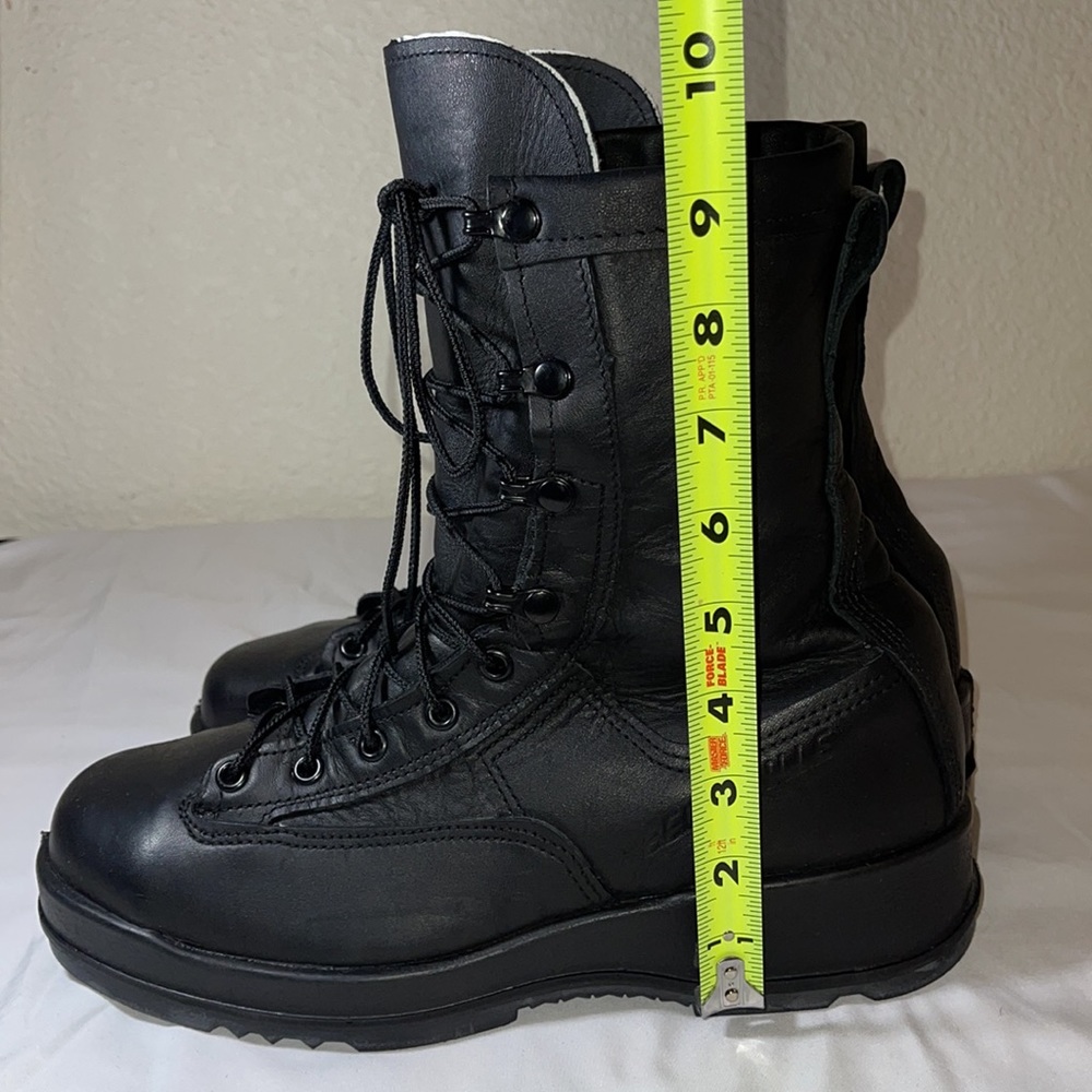 NWOT BELLEVILLE 800ST MILITARY STEEL TOE SIZE8 BLACK NAVY CERT#15B27-002409-224 - Picture 10 of 12
